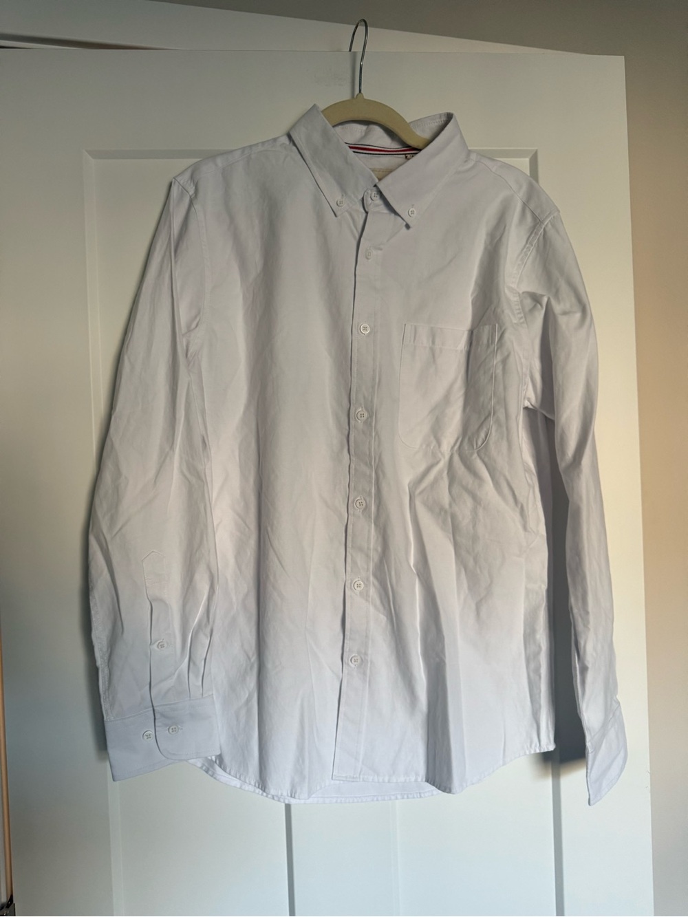 Oxford Men's White Button-Down Shirt